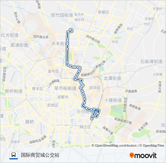 公交38路的线路图