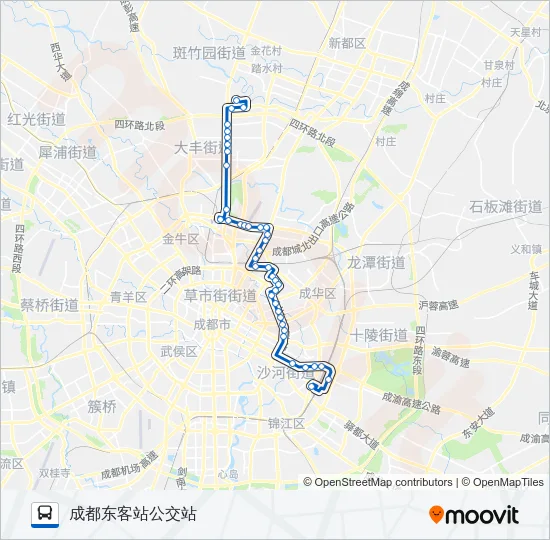 公交38路的线路图