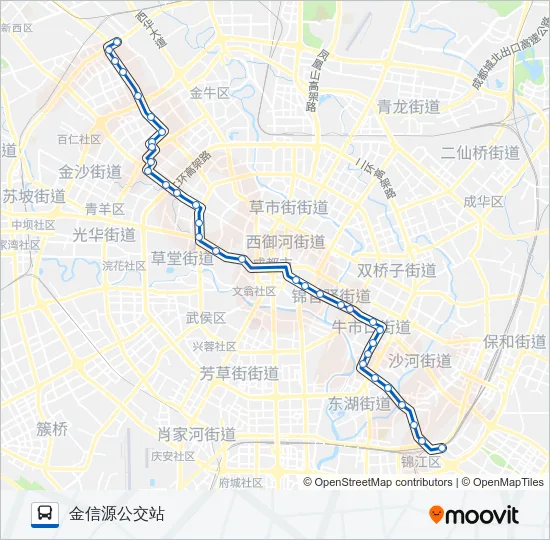 公交43路的线路图