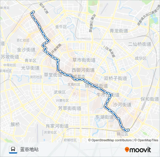 公交43路的线路图