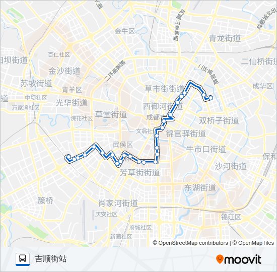 公交45路的线路图