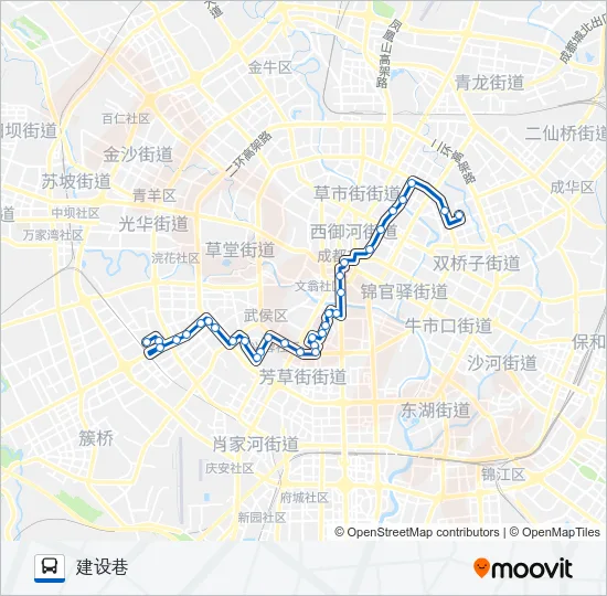 公交45路的线路图