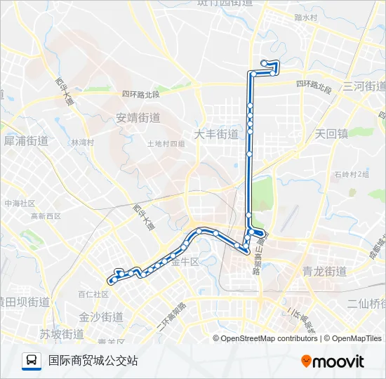 公交46路的线路图