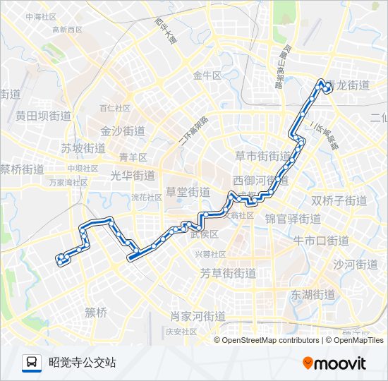 公交53路的线路图