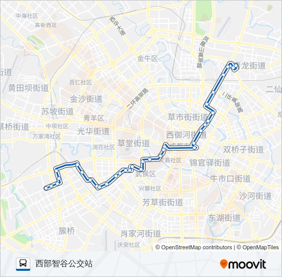 公交53路的线路图