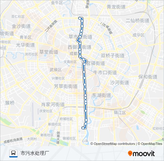 公交55路的线路图