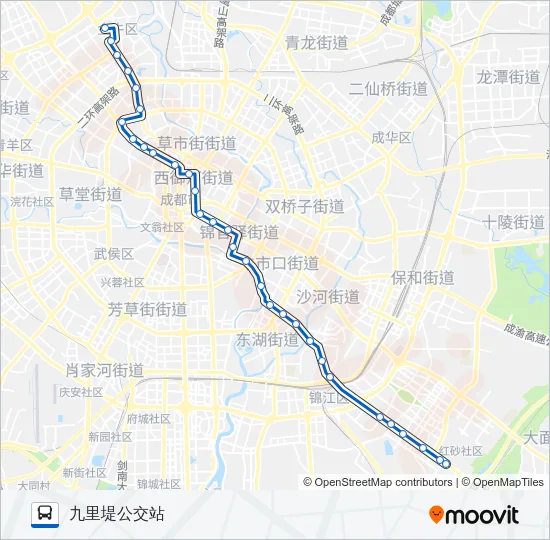 公交56路的线路图