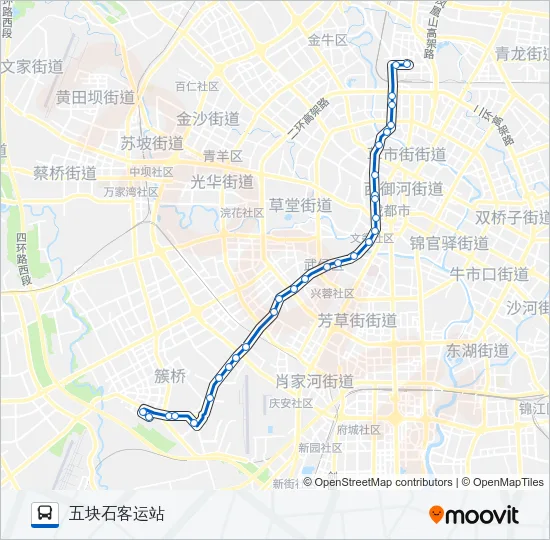 公交57路的线路图