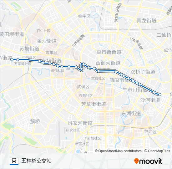 公交58路的线路图