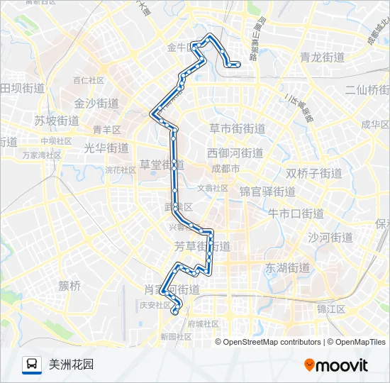 公交59路的线路图
