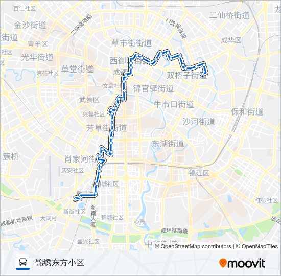 公交61路的线路图