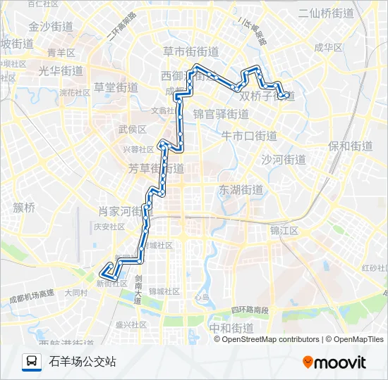 公交61路的线路图