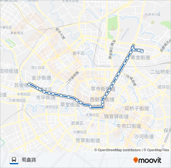 公交64路的线路图