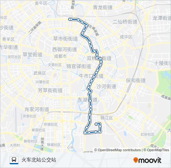 公交65路的线路图