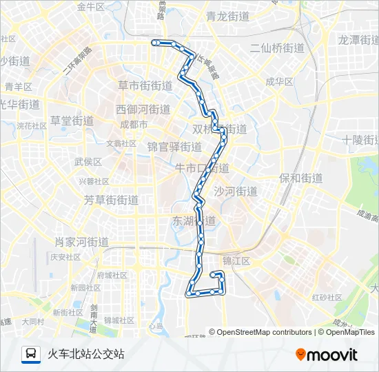 公交65路的线路图