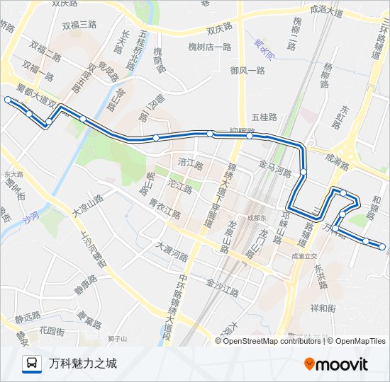 公交66路的线路图