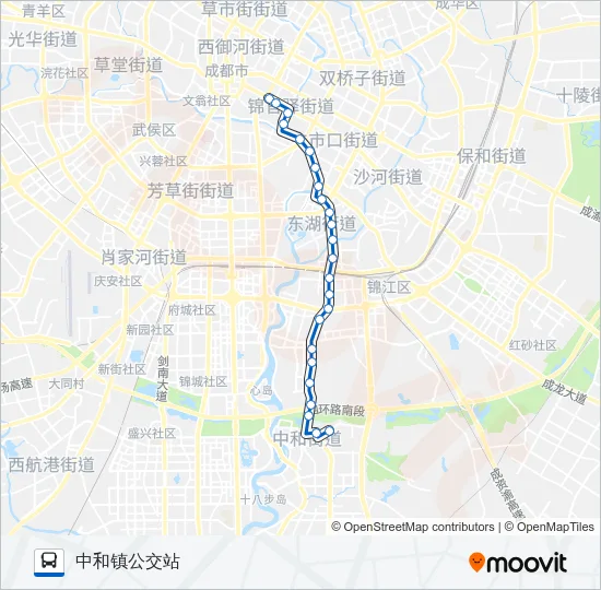 公交68路的线路图