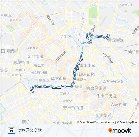 公交70路的线路图