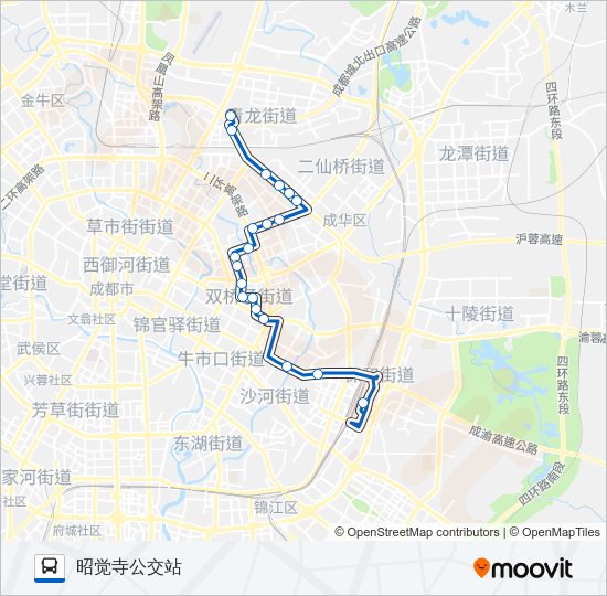 公交71路的线路图