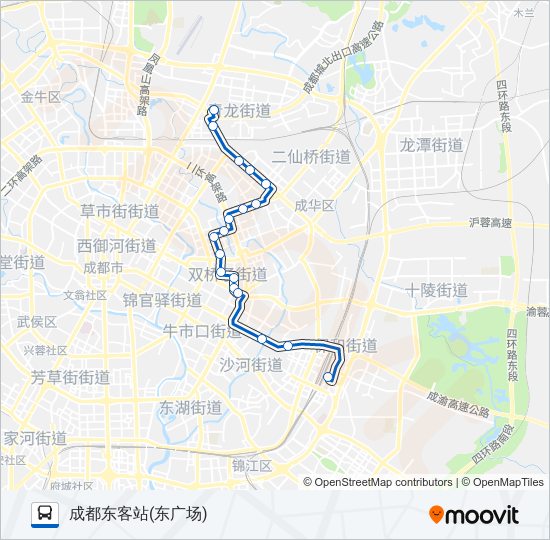 公交71路的线路图