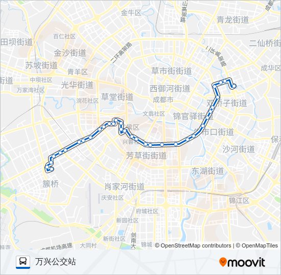 公交72路的线路图