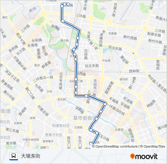 公交73路的线路图