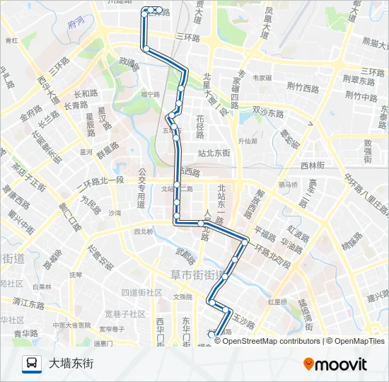 公交73路的线路图