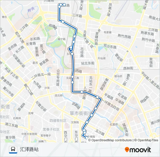 公交73路的线路图