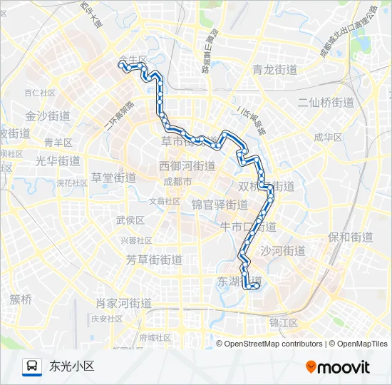公交75路的线路图