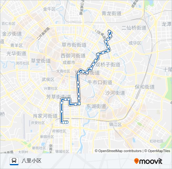 公交76路的线路图