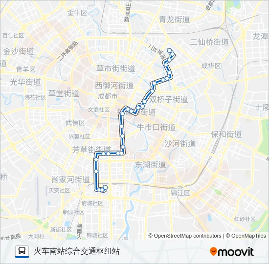 公交76路的线路图