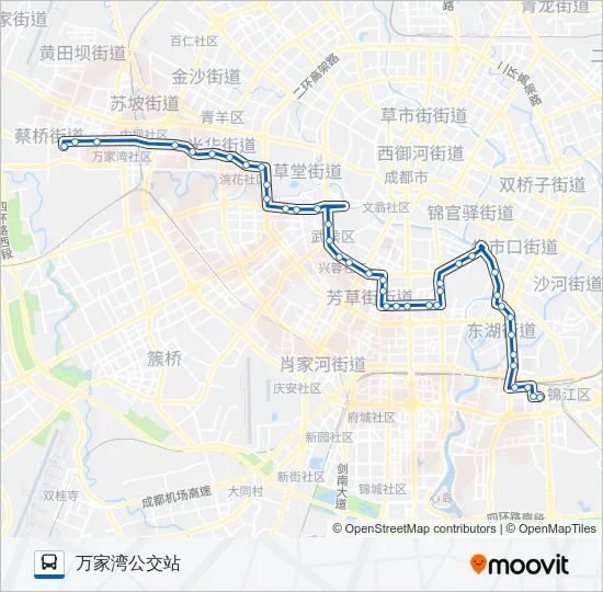 公交77路的线路图