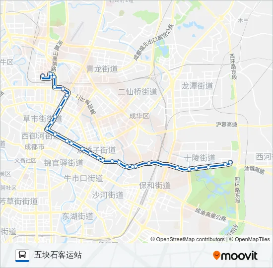 公交80路的线路图
