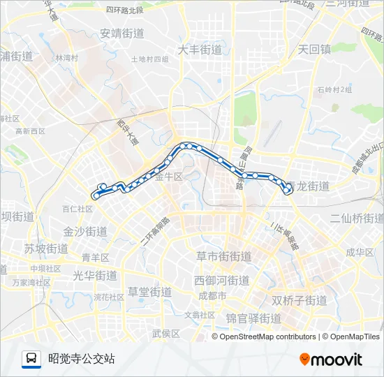 公交90路的线路图