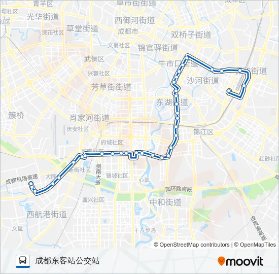 公交91路的线路图
