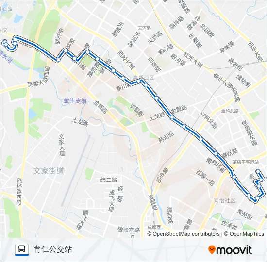 公交96路的线路图