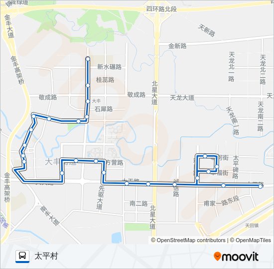 D2路 bus Line Map