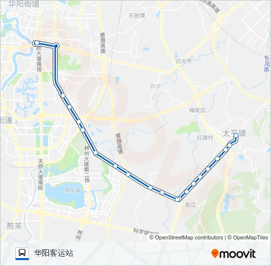 公交合太路的线路图