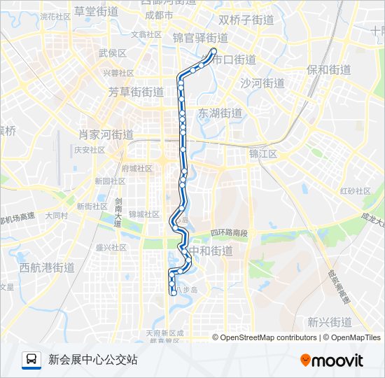 公交102路的线路图