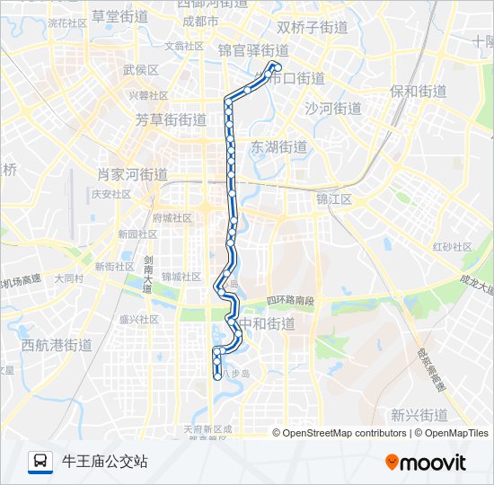 公交102路的线路图