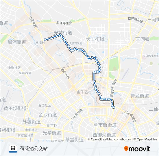 公交103路的线路图