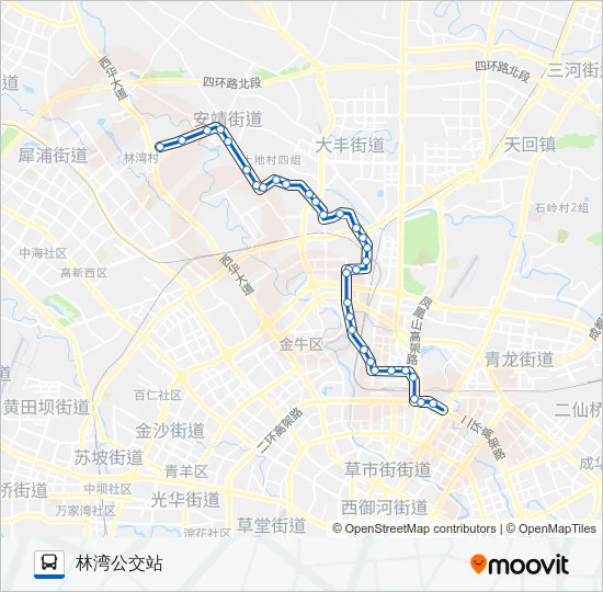 公交103路的线路图