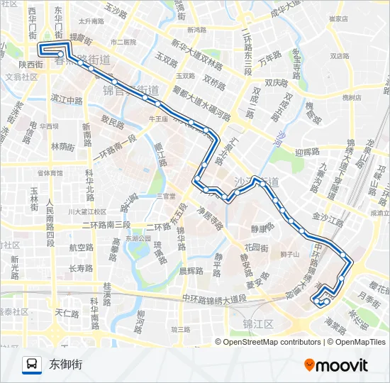 公交104路的线路图