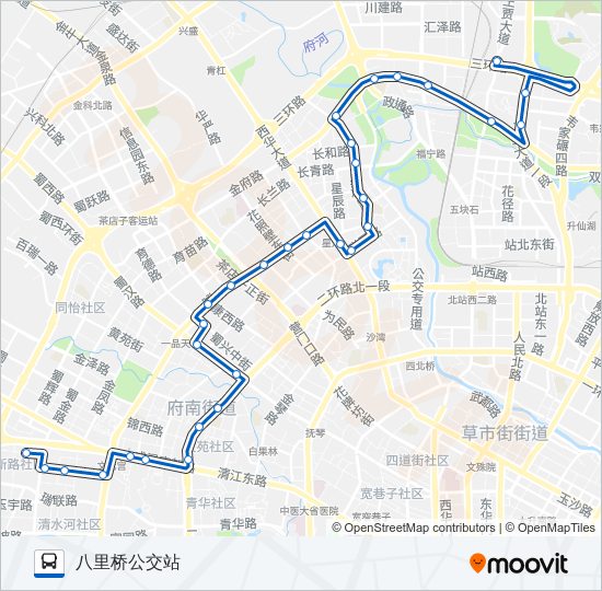 105路 bus Line Map