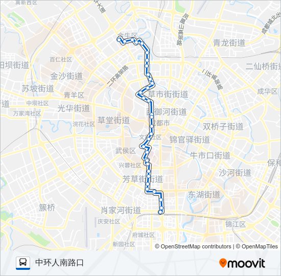 公交109路的线路图