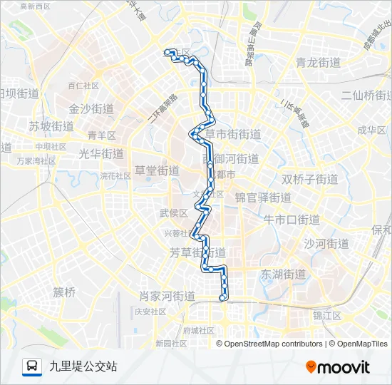 公交109路的线路图