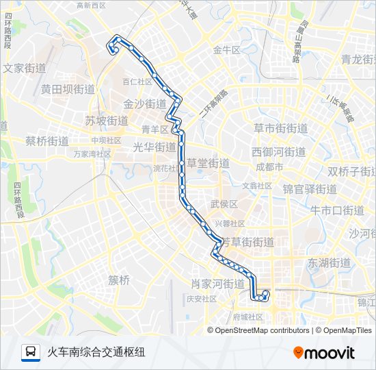 公交111路的线路图