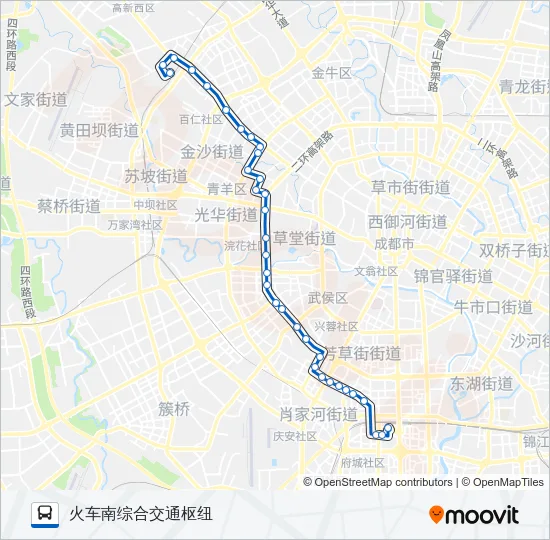 公交111路的线路图