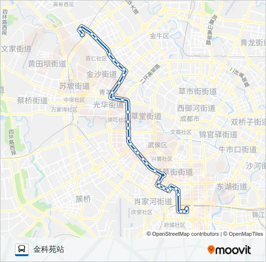 公交111路的线路图
