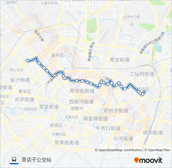 公交113路的线路图